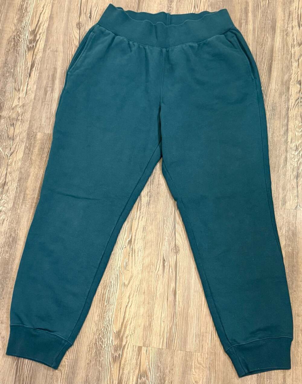 Champion Reverse Weave Dark Green Fleece Jogger Sweatpants Large